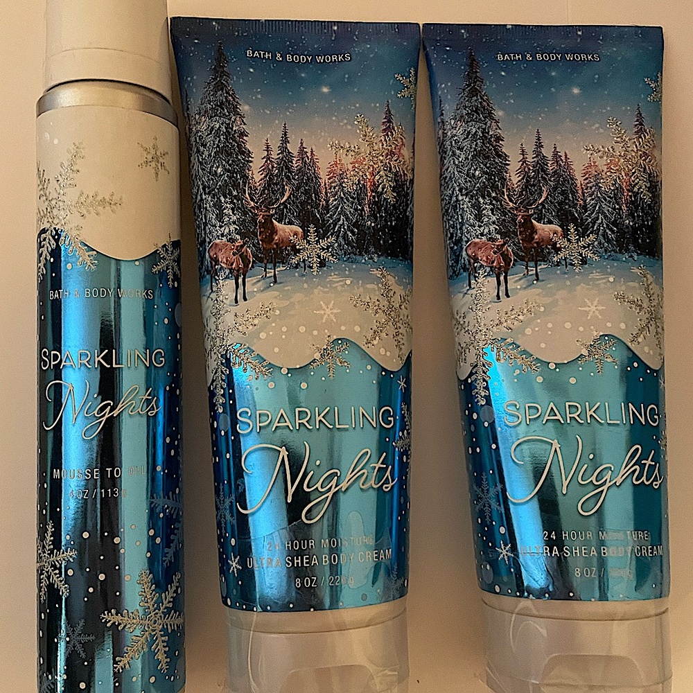 Bath and Body Work Sparkling Nights Body Lotion/Shea Body Cream